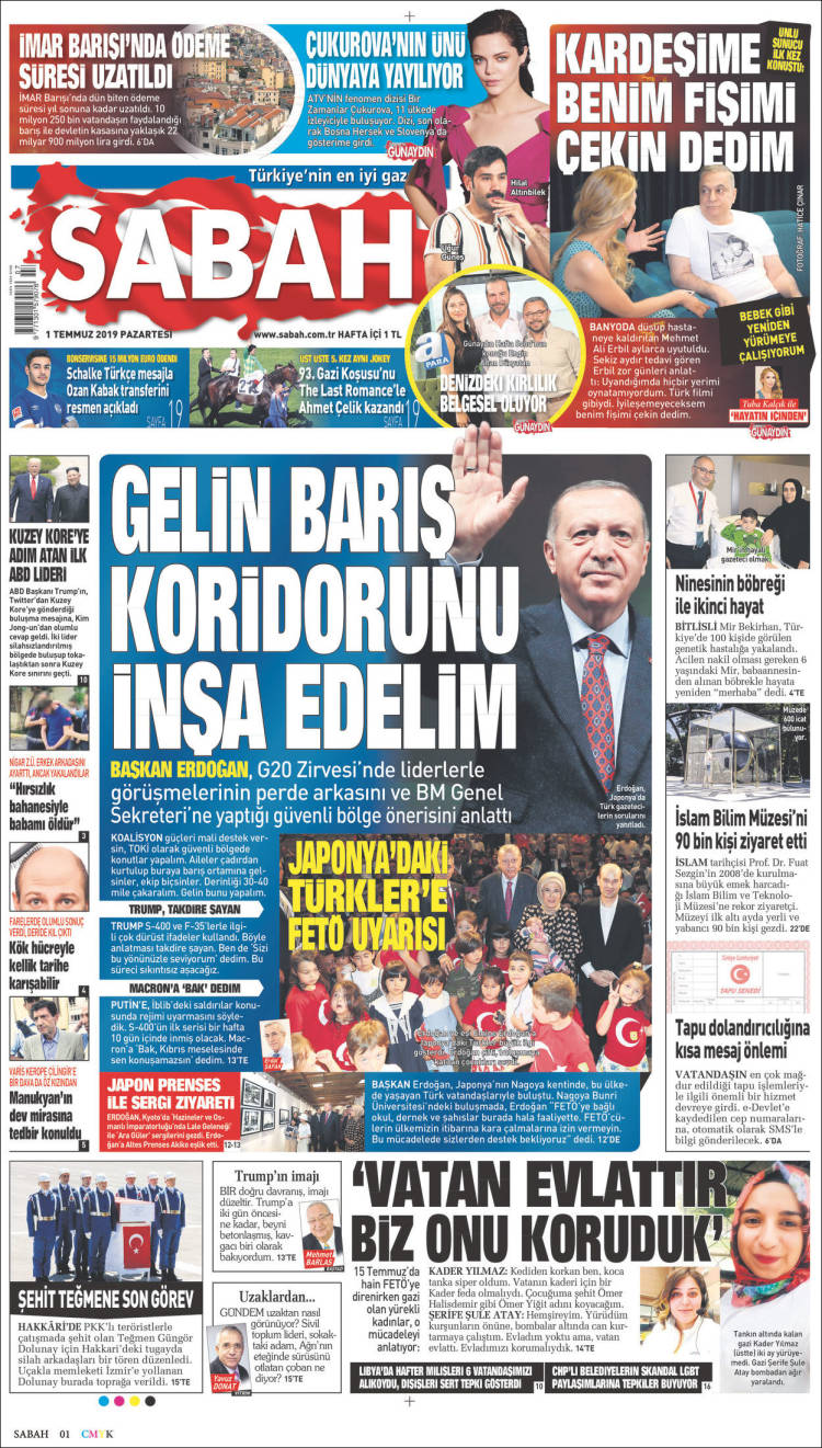 Portada de Sabah (Turqu&iacute;a)
