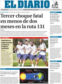 Portada de El Diario de Paraná (Argentina)