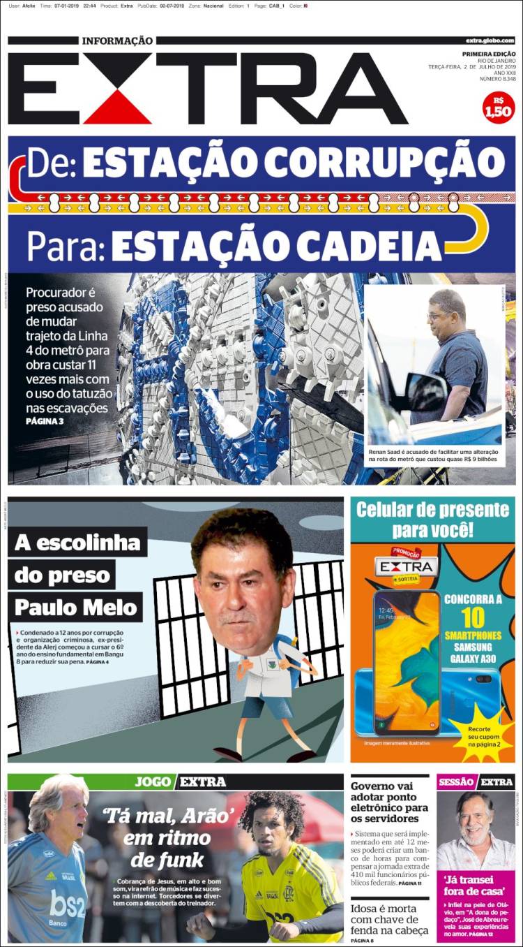 Portada de Extra (Brasil)