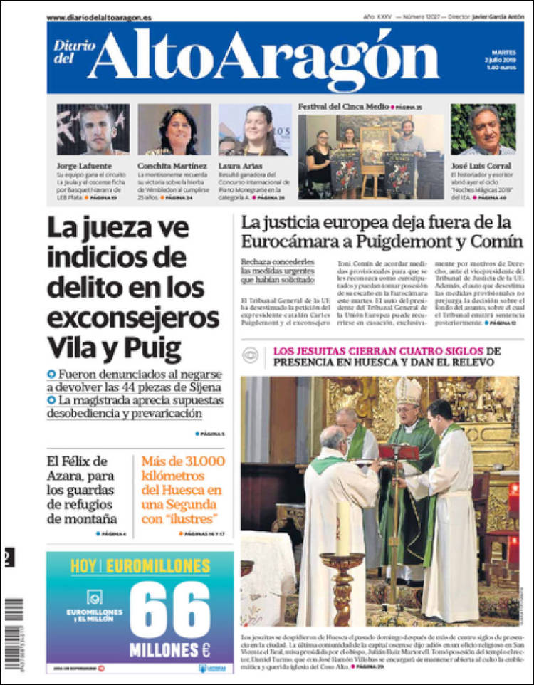 Portada de Diario del AltoAragón (Espa&ntilde;a)