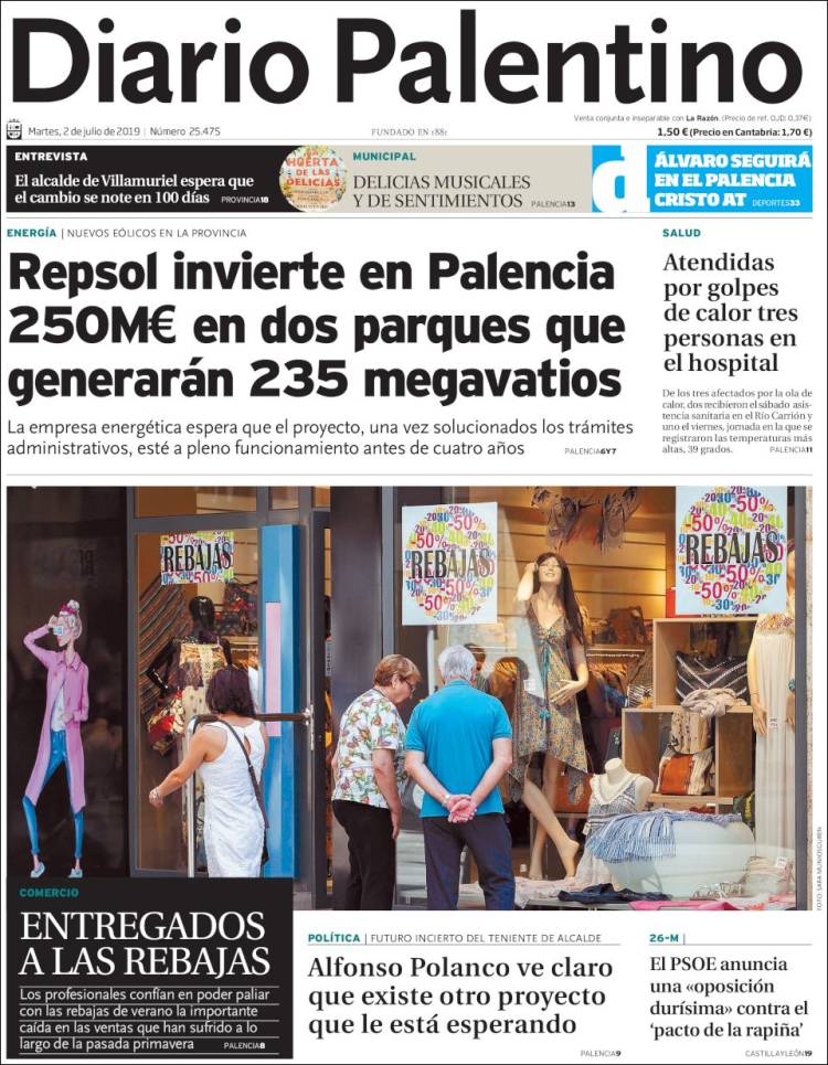 Portada de Diario Palentino (Espa&ntilde;a)
