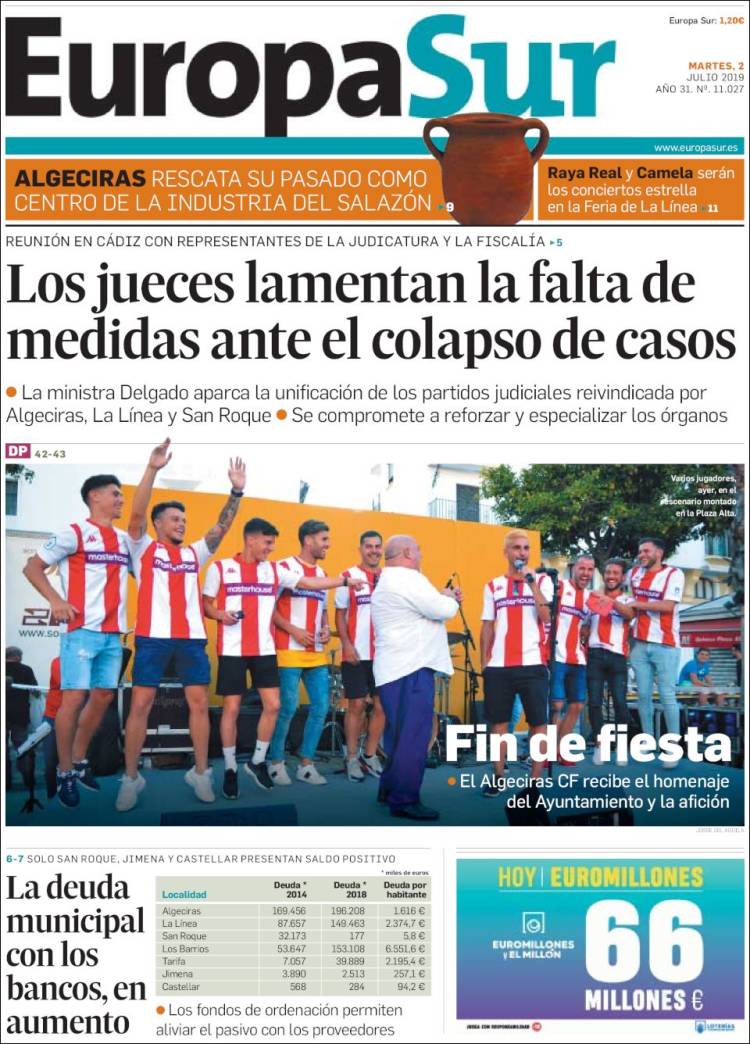 Portada de Europa Sur (Espa&ntilde;a)