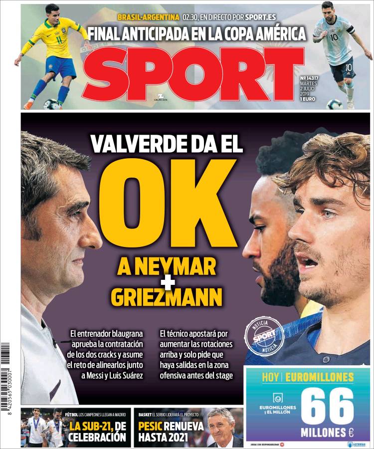 Portada de Sport (Espa&ntilde;a)
