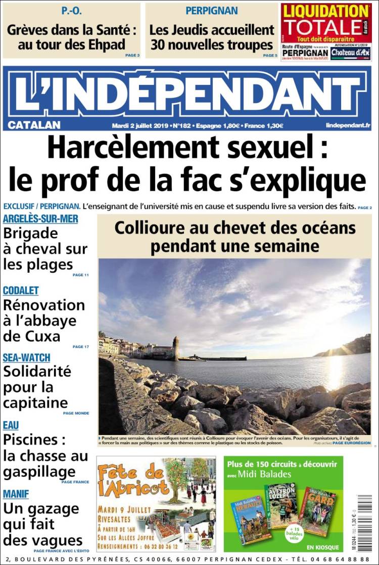 Portada de Le Indépendant (France)