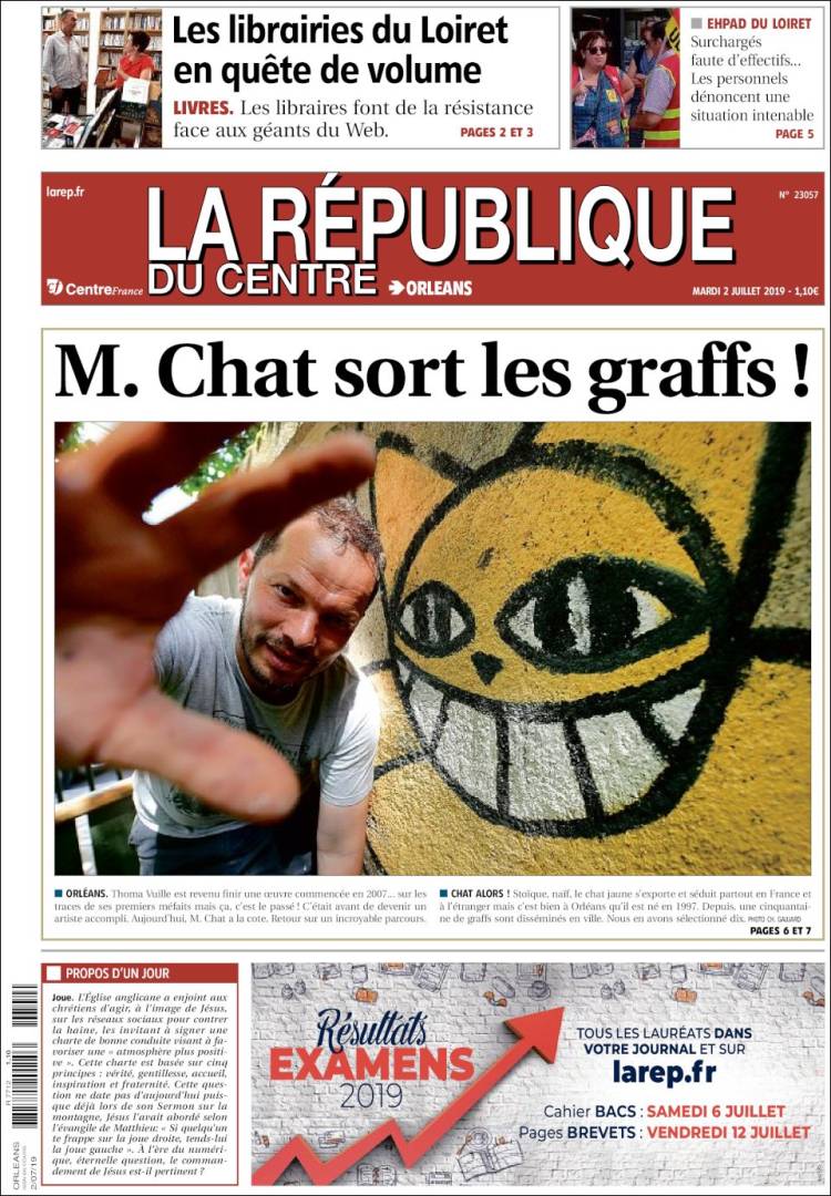 Portada de La République du Centre (France)