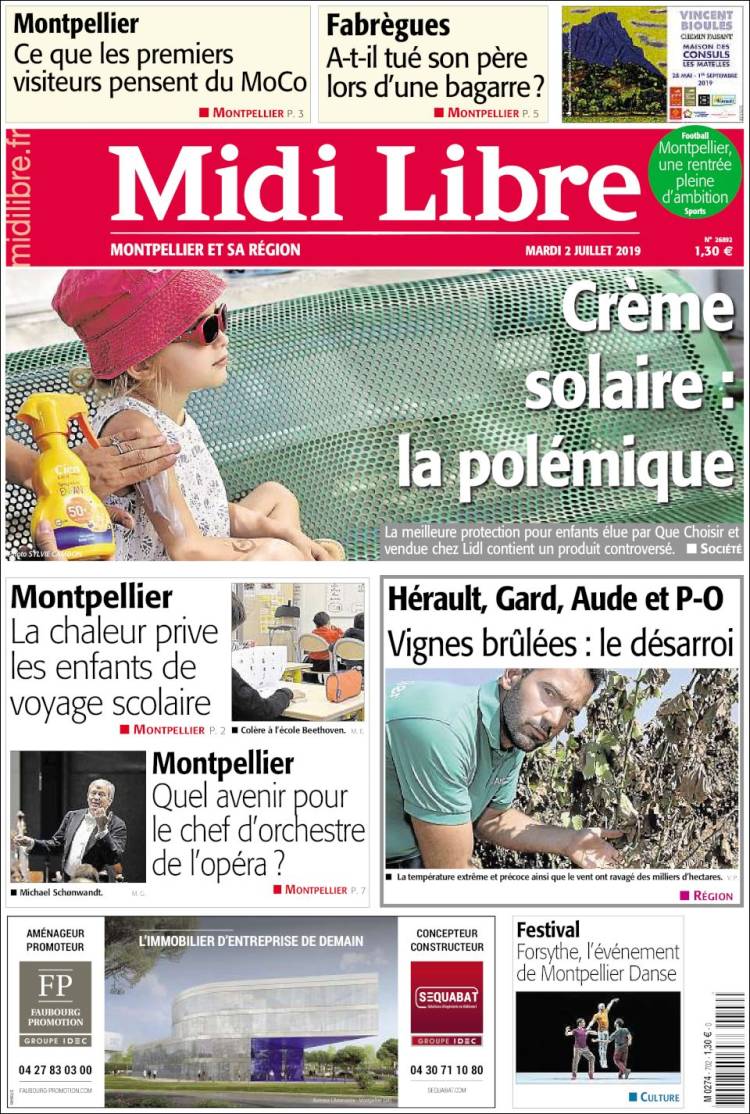 Portada de Midi Libre (France)