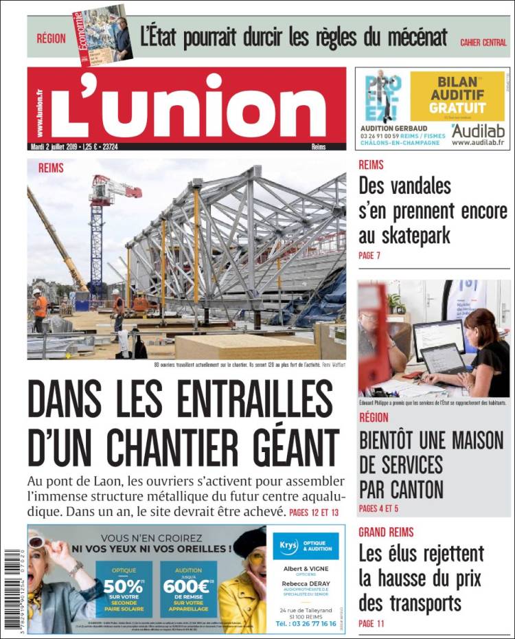 Portada de L'Union (France)