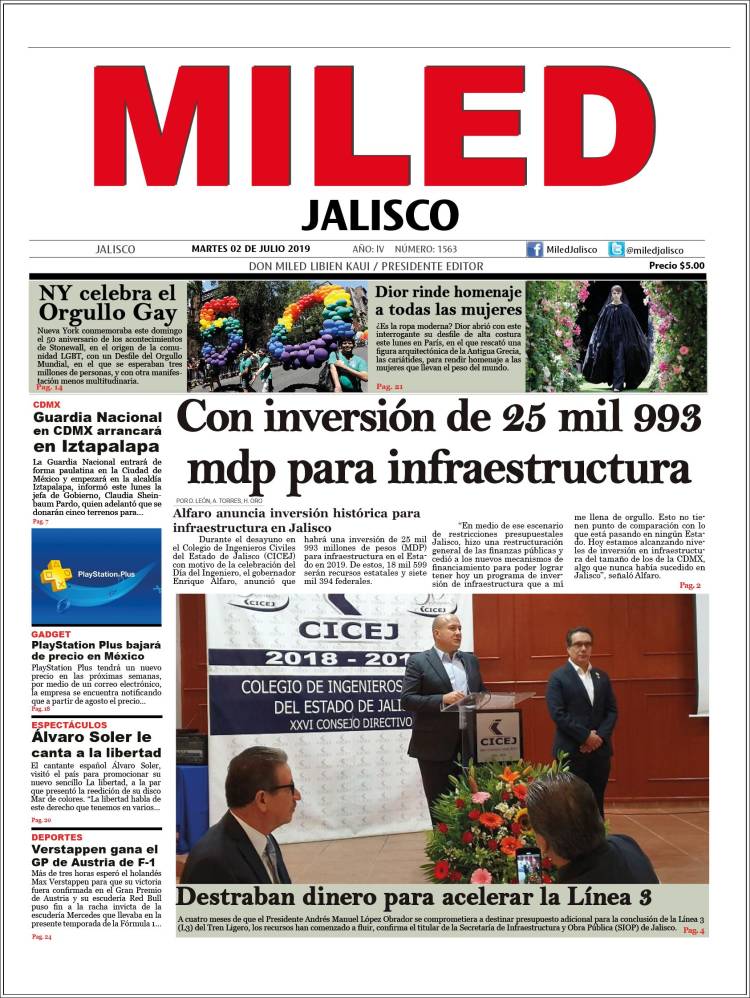 Portada de Miled - Jalisco (México)
