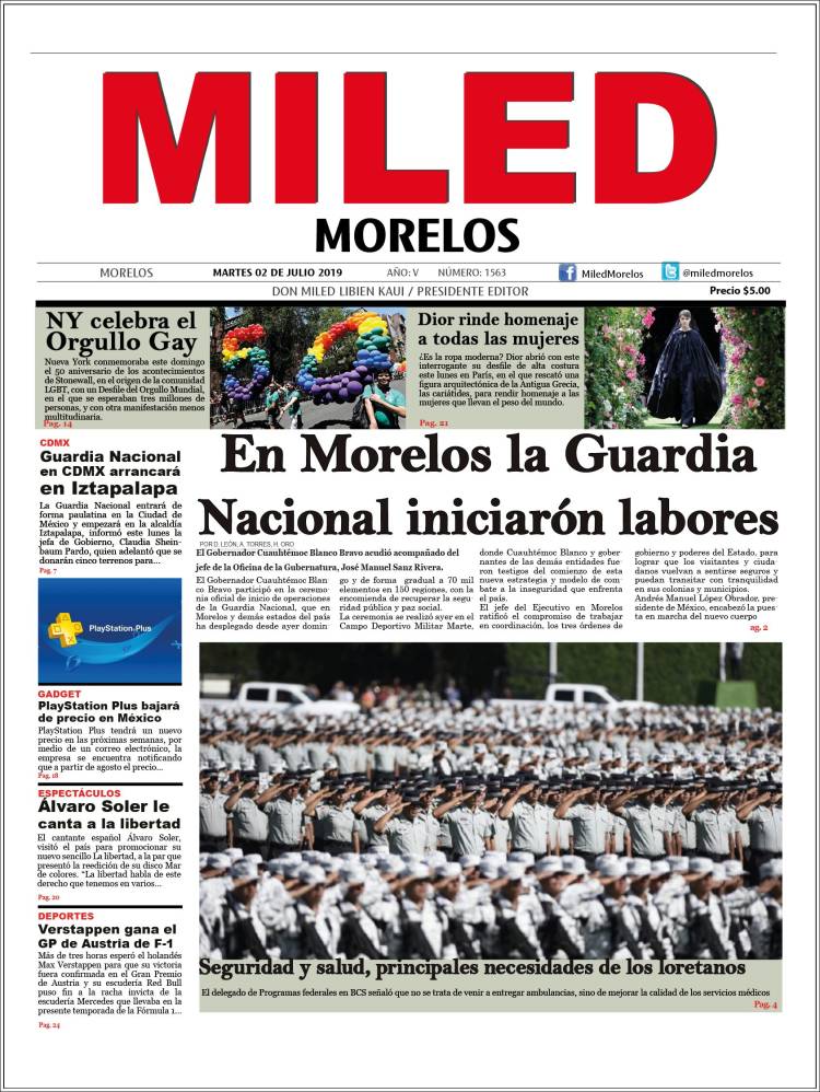 Portada de Miled - Morelos (México)