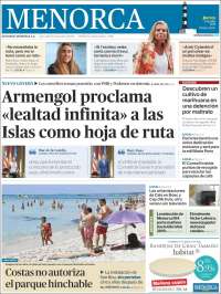 Portada de Menorca - Diario Insular (España)