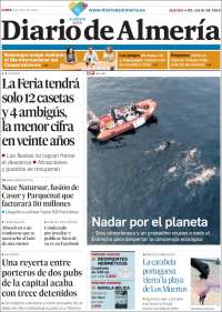 Portada de Diario de Almería (España)