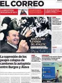 Portada de El Correo (España)