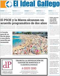 Portada de El Ideal Gallego (España)