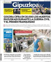 Portada de Noticias de Gipuzkoa (España)