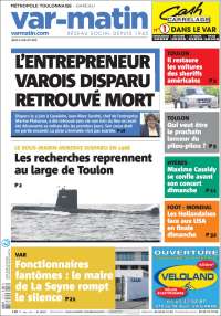 Portada de Nice-Matin (Francia)