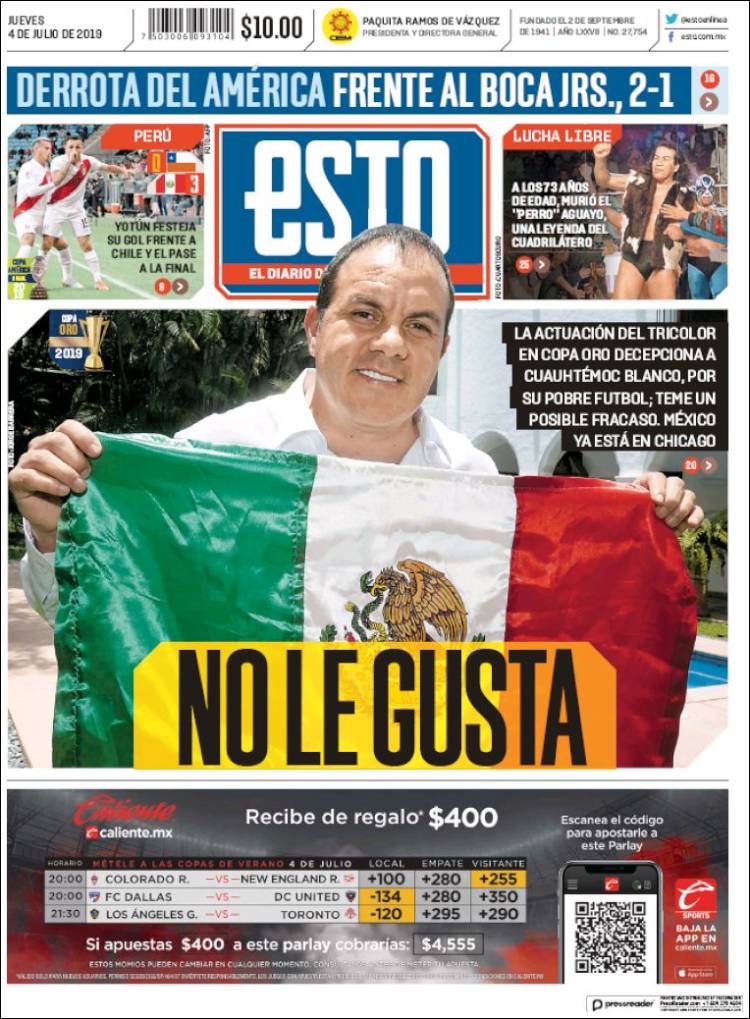 Portada de Esto (Mexico)