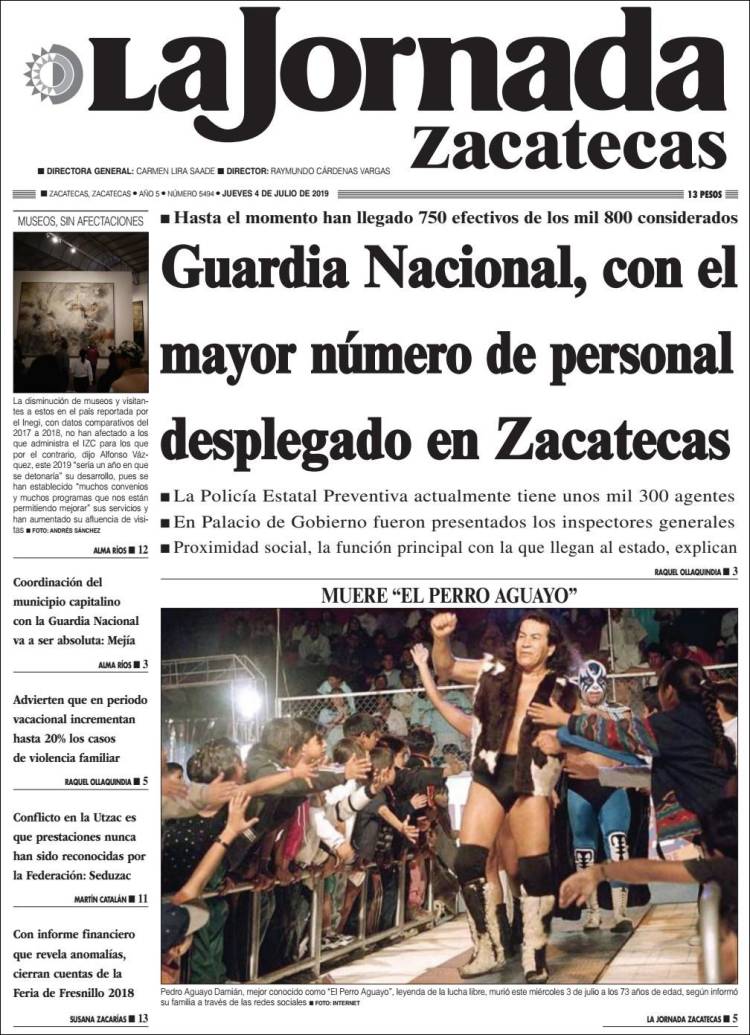 Portada de Jornada de Zacatecas (Mexico)