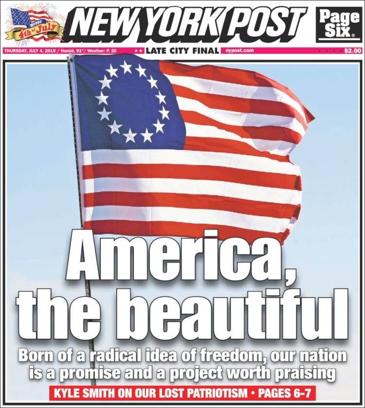 Portada de New York Post (USA)