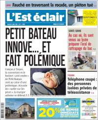 Portada de L'Est Eclair (Francia)
