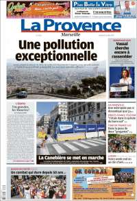 Portada de La Provence (Francia)
