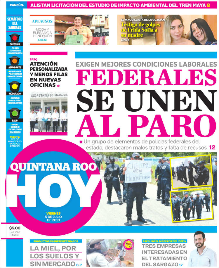 Portada de Quintana Roo HOY (México)