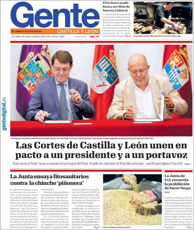 Portada de Gente en Valladolid (Espa&ntilde;a)