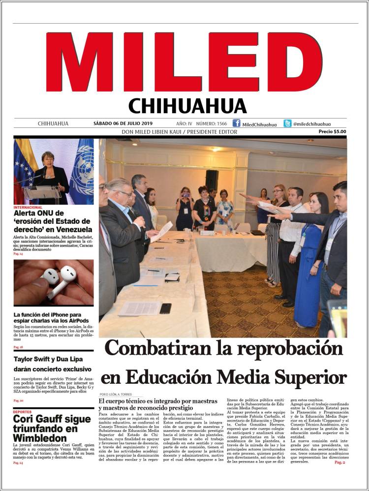 Portada de Miled - Chihuahua (M&eacute;xico)