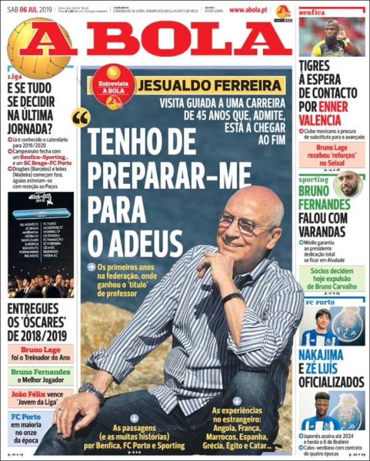 Portada de A Bola (Portugal)