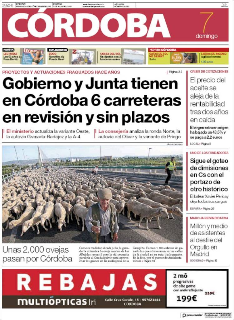 Portada de Diario de Córdoba (Espagne)