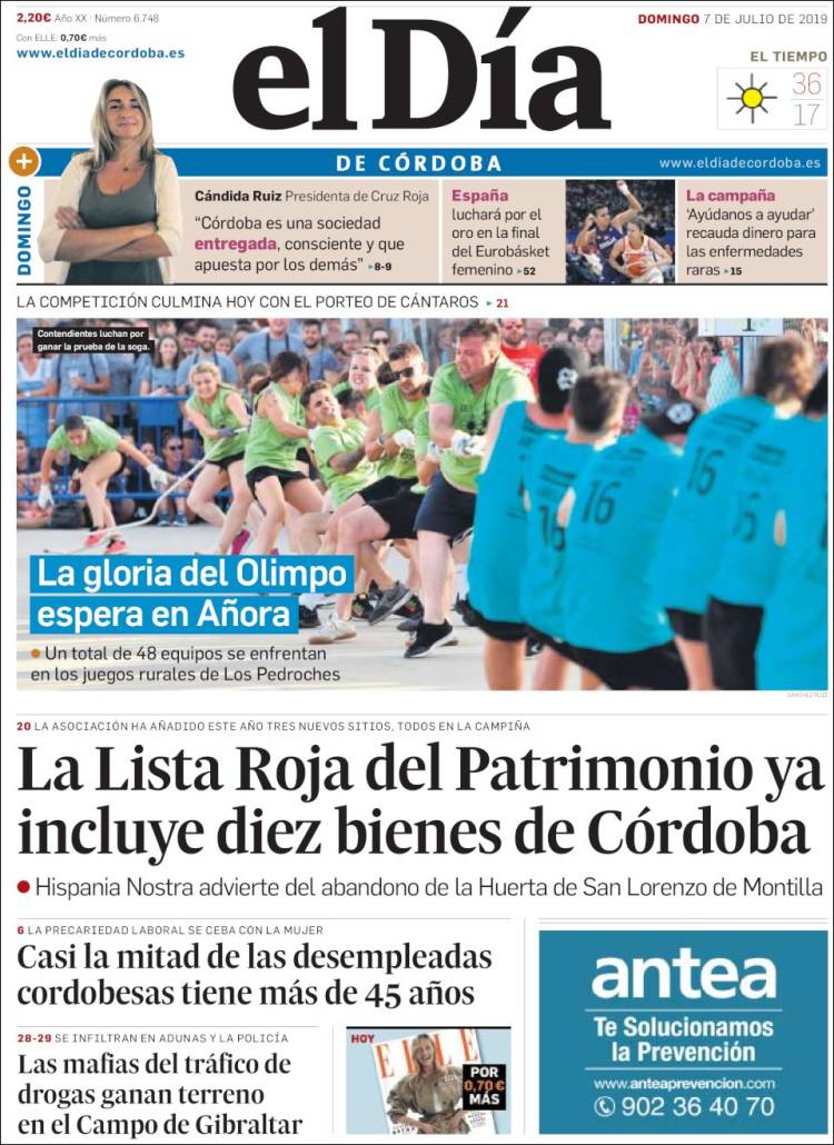 Portada de El Día de Córdoba (Espa&ntilde;a)