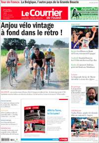 Portada de Le Courrier de l'Ouest (Francia)