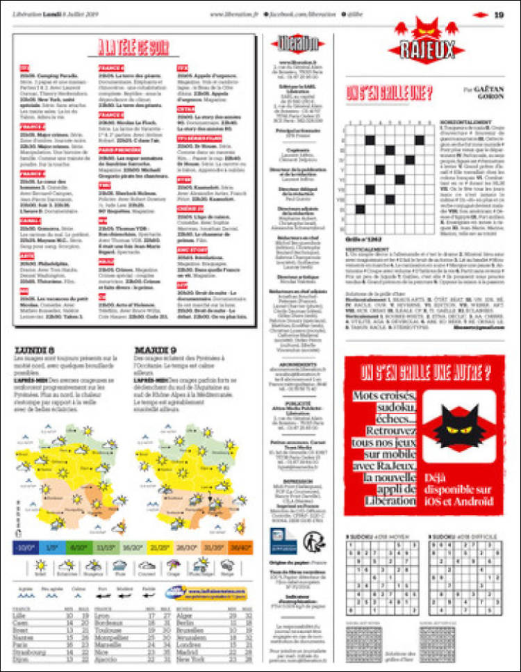 Portada de Libération (Francia)