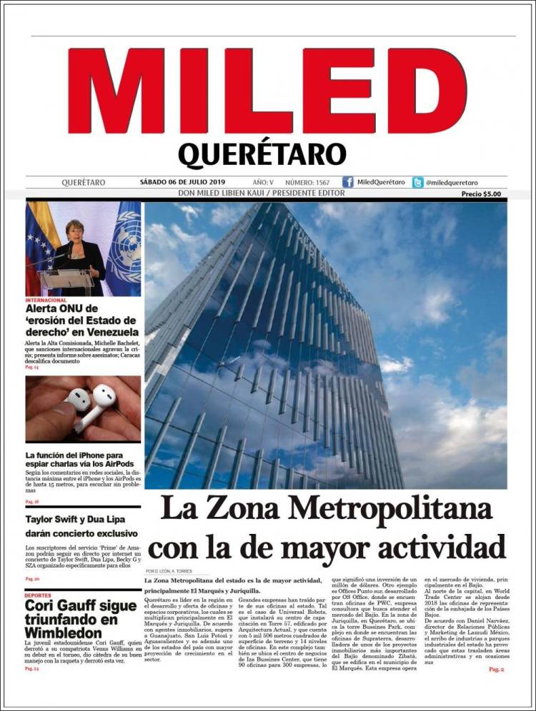 Portada de Miled - Querétaro (México)