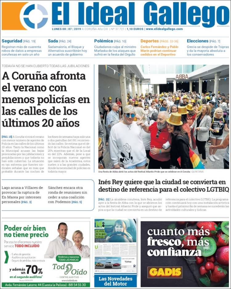 Portada de El Ideal Gallego (Espa&ntilde;a)