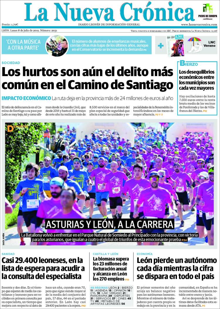 Portada de La Nueva Crónica (Espa&ntilde;a)