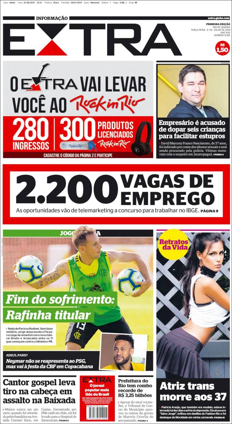 Portada de Extra (Brasil)
