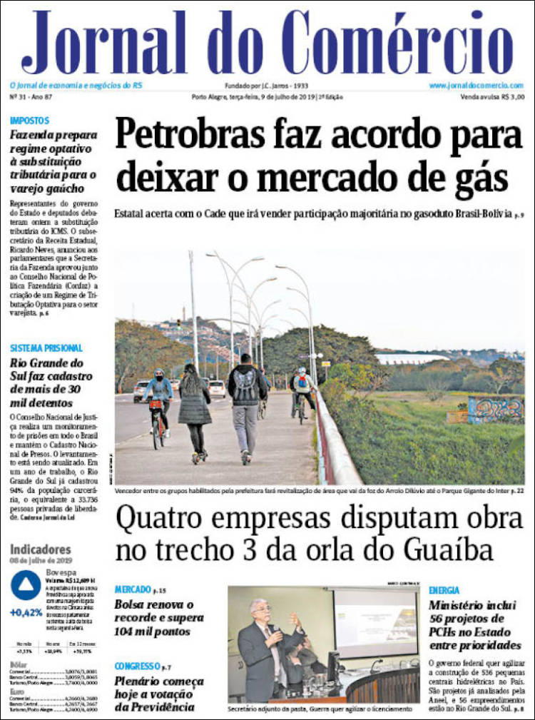 Portada de Jornal do Comércio (Brasil)