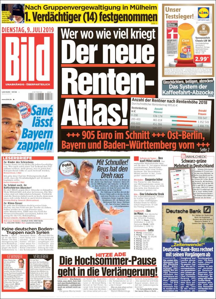 Portada de Bild (Alemania)