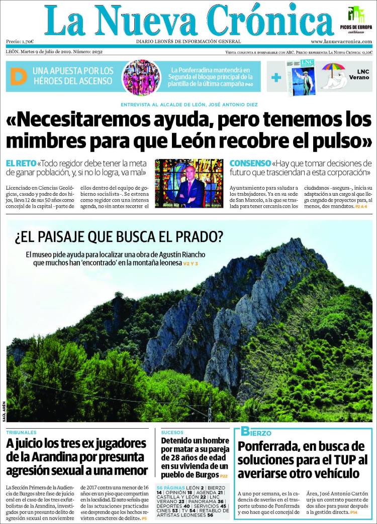 Portada de La Nueva Crónica (España)