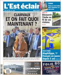 Portada de L'Est Eclair (Francia)