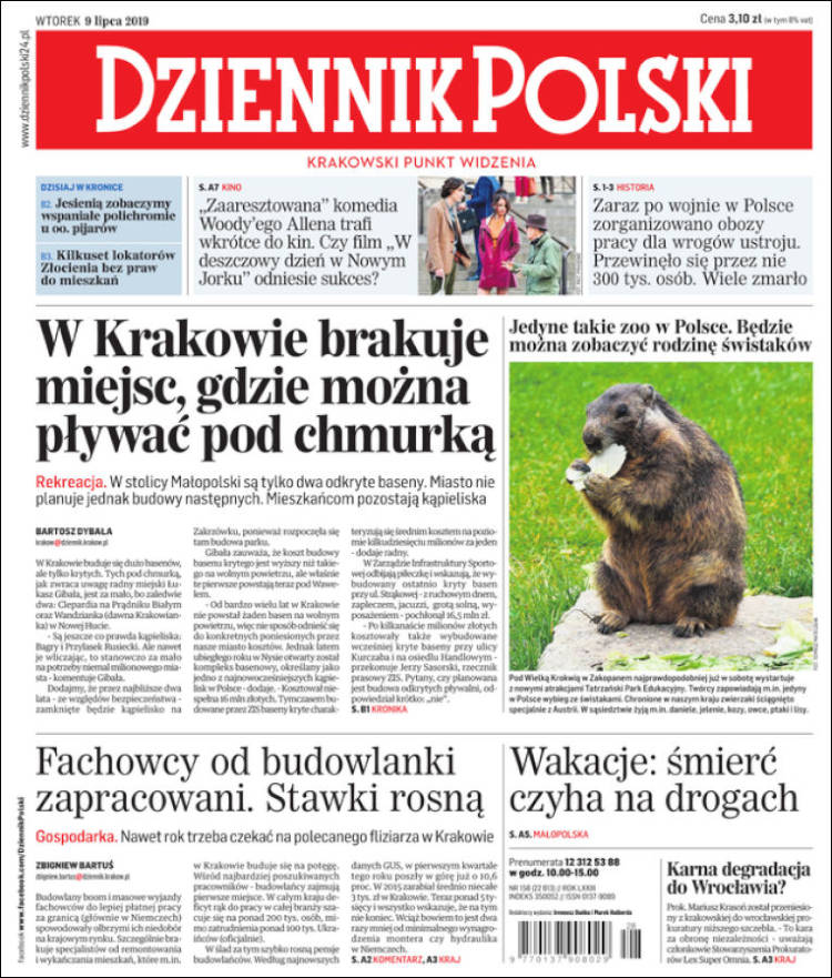 Portada de Dziennik (Polonia)