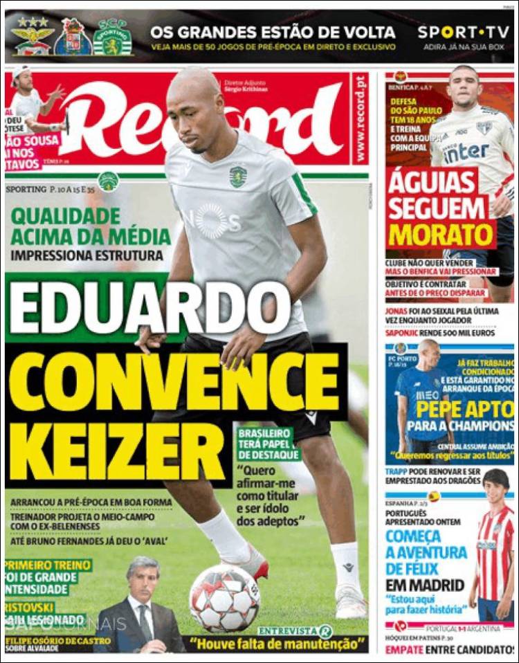 Portada de Record (Portugal)