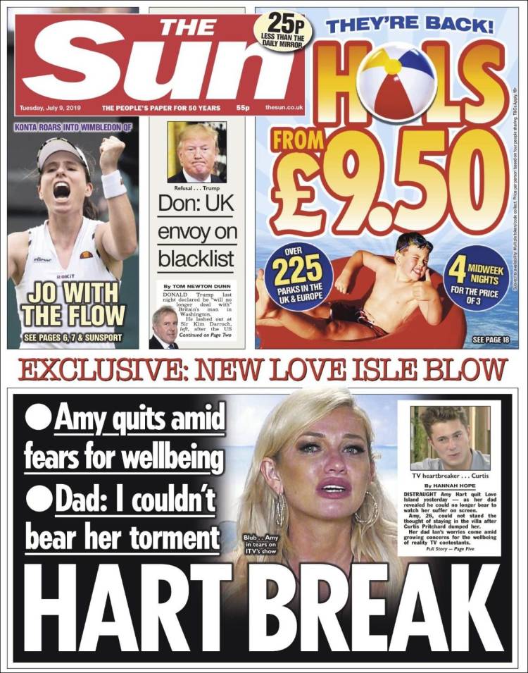 Portada de The Sun (Reino Unido)