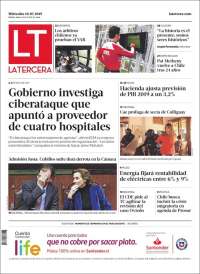 Portada de La Tercera (Chile)