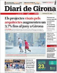 Portada de Diari de Girona (España)