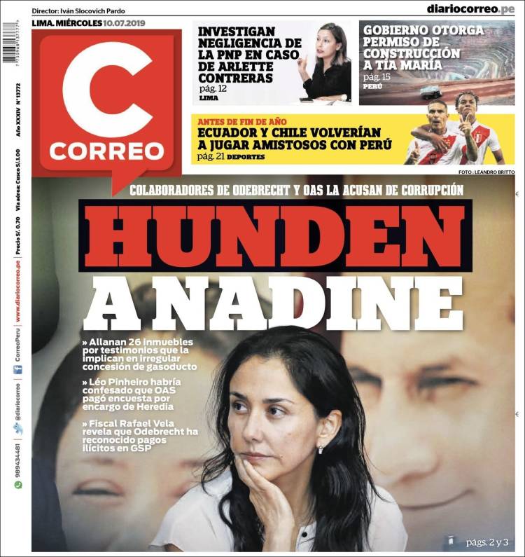 Portada de Diario Correo (Perú)