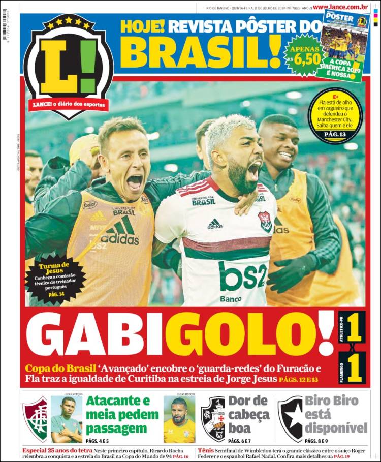 Portada de Lance! (Brasil)