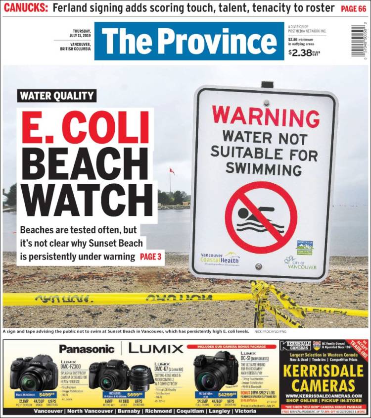 Portada de The Province (Canada)