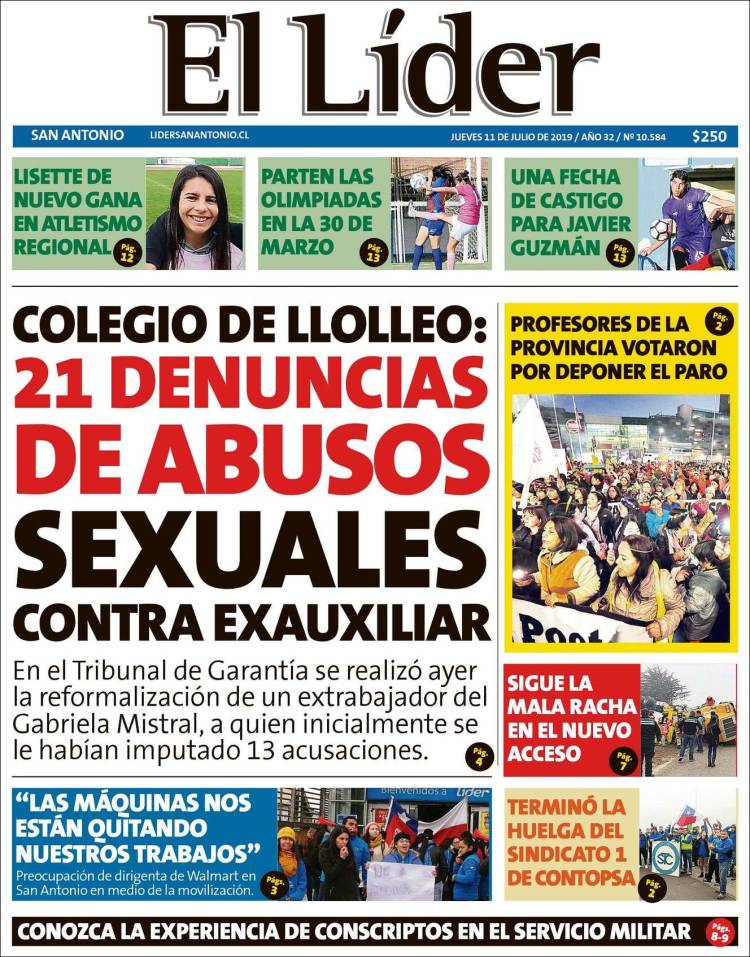 Portada de Lider de San Antonio (Chile)