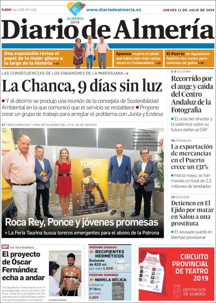 Portada de Diario de Almería (Spain)